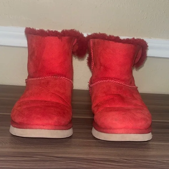 UGG Women's Vibrant Red Winter Boots - Picture 2 of 16